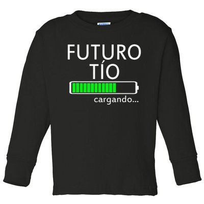 Futuro Tio Cargando Spanish Uncle Pregnancy Announcement Toddler Long Sleeve Shirt