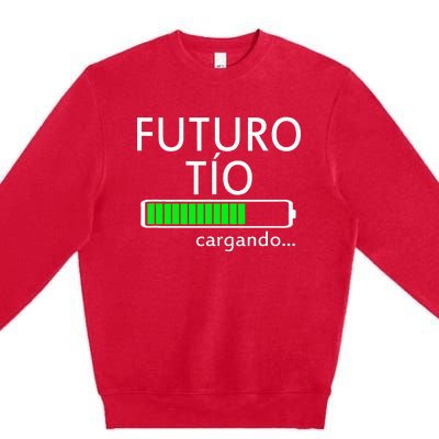 Futuro Tio Cargando Spanish Uncle Pregnancy Announcement Premium Crewneck Sweatshirt