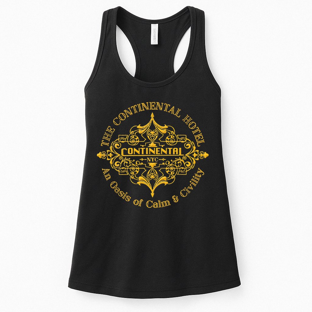 Funny The Continental Hotel Ne York City Vintage Womens Tank Top