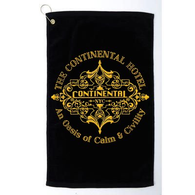 Funny The Continental Hotel Ne York City Vintage Golf Towel