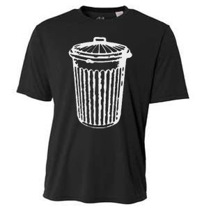 Fun Trash Can Garbage Day Cooling Performance Crew T-Shirt