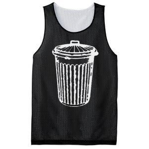 Fun Trash Can Garbage Day Mesh Reversible Basketball Jersey Tank