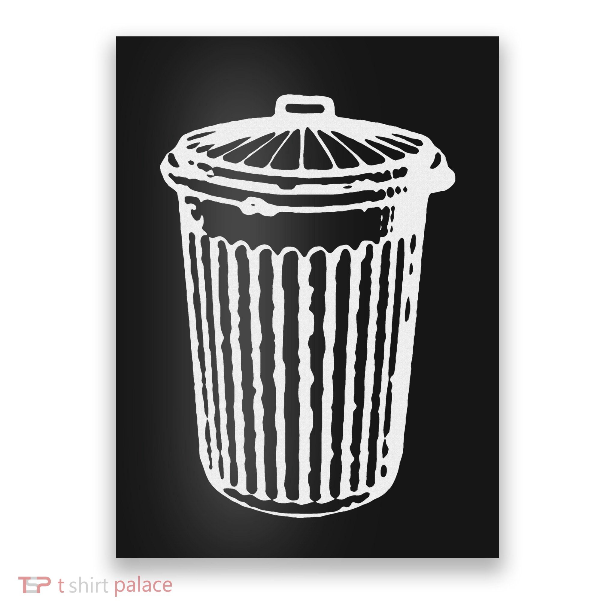 Fun Trash Can Garbage Day Poster