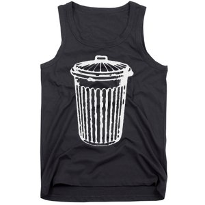 Fun Trash Can Garbage Day Tank Top