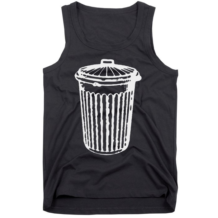 Fun Trash Can Garbage Day Tank Top