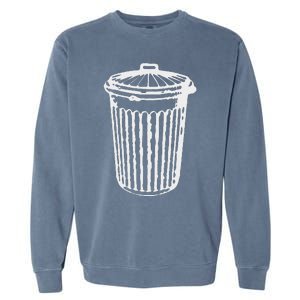 Fun Trash Can Garbage Day Garment-Dyed Sweatshirt