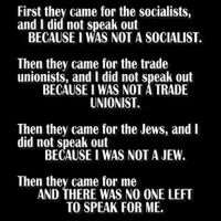 First They Came For The Socialists No One Left To Speak Poem  Bucket Hat