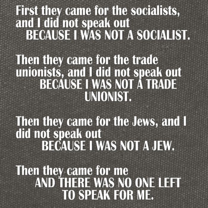 First They Came For The Socialists No One Left To Speak Poem  Cotton Canvas Backpack