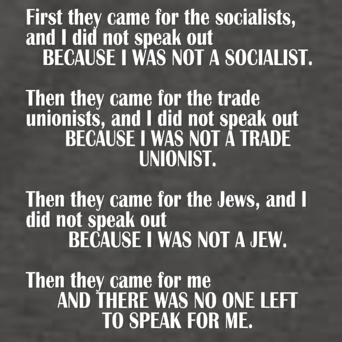 First They Came For The Socialists No One Left To Speak Poem  Vector Backpack