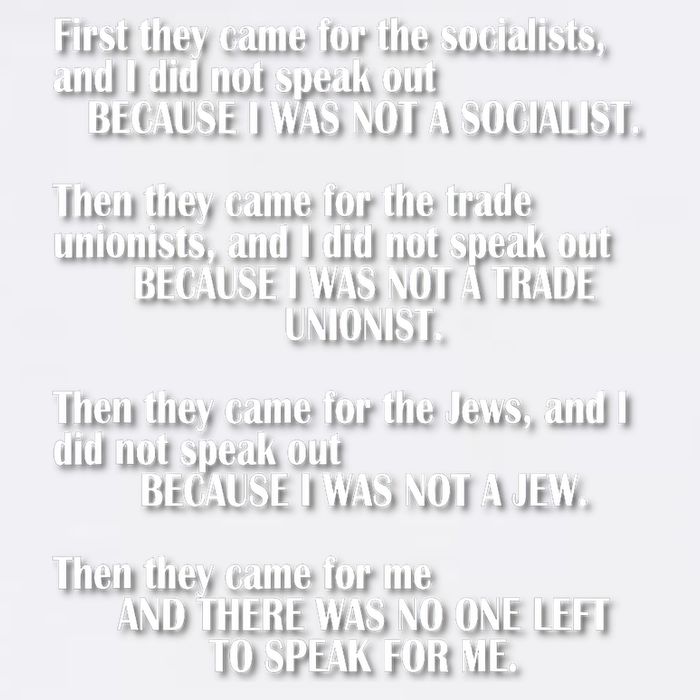 First They Came For The Socialists No One Left To Speak Poem  Garment-Dyed Sweatshirt