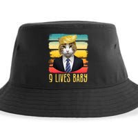 Funny Trump Cat 9 Lives Baby Sustainable Bucket Hat