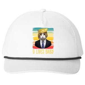 Funny Trump Cat 9 Lives Baby Snapback Five-Panel Rope Hat