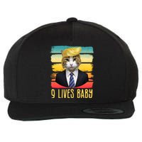 Funny Trump Cat 9 Lives Baby Wool Snapback Cap