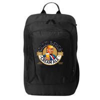 Funny Trump Cackle Free Cream Ale Beer Pun For Trump Support City Backpack