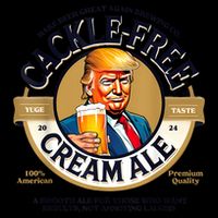 Funny Trump Cackle Free Cream Ale Beer Pun For Trump Support City Backpack