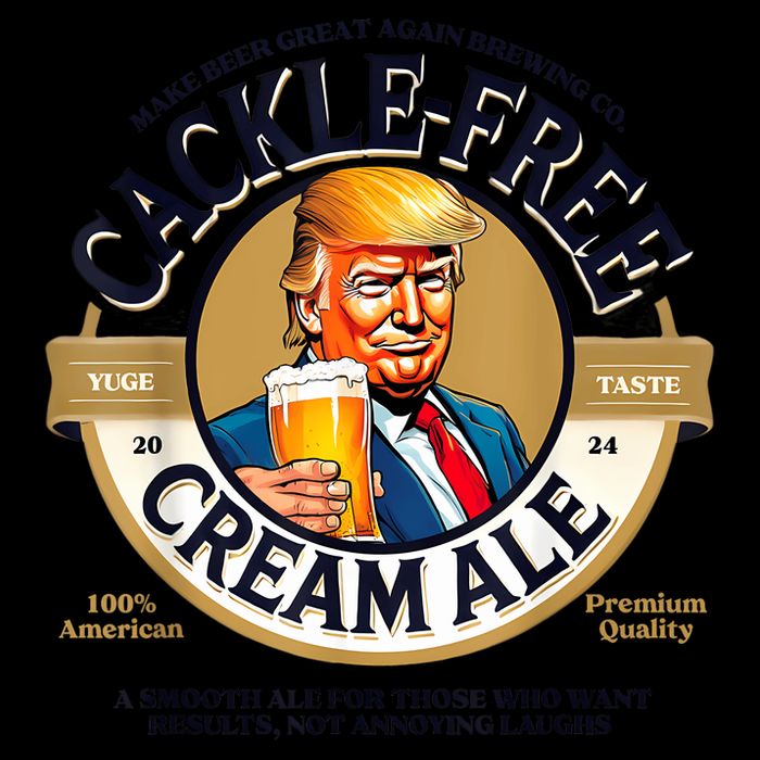 Funny Trump Cackle Free Cream Ale Beer Pun For Trump Support City Backpack