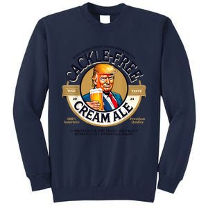 Funny Trump Cackle Free Cream Ale Beer Pun For Trump Support Tall Sweatshirt