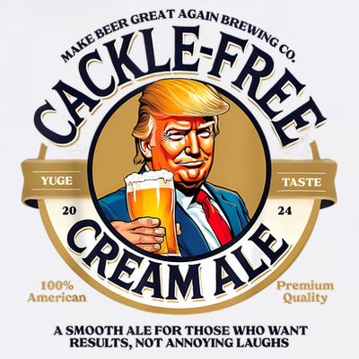 Funny Trump Cackle Free Cream Ale Beer Pun For Trump Support T-Shirt