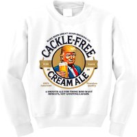 Funny Trump Cackle Free Cream Ale Beer Pun For Trump Support Kids Sweatshirt