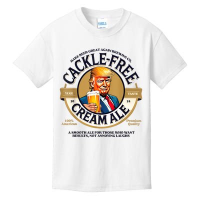 Funny Trump Cackle Free Cream Ale Beer Pun For Trump Support Kids T-Shirt