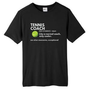 Funny Tennis Coach Definition Coaching Gift Tall Fusion ChromaSoft Performance T-Shirt