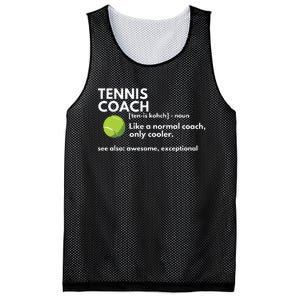 Funny Tennis Coach Definition Coaching Gift Mesh Reversible Basketball Jersey Tank