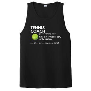 Funny Tennis Coach Definition Coaching Gift PosiCharge Competitor Tank