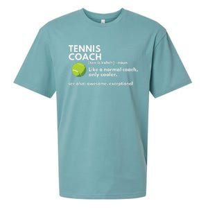 Funny Tennis Coach Definition Coaching Gift Sueded Cloud Jersey T-Shirt