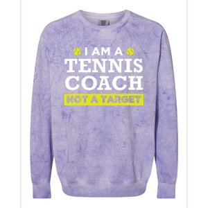 Funny Tennis Coach Gift Not A Target Colorblast Crewneck Sweatshirt