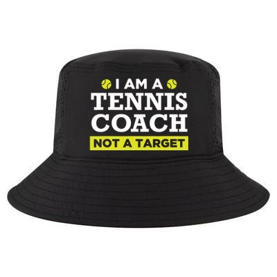 Funny Tennis Coach Gift Not A Target Cool Comfort Performance Bucket Hat