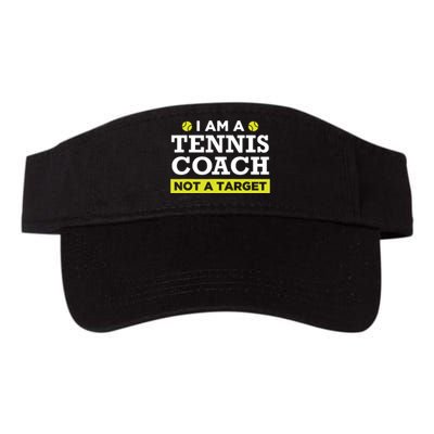 Funny Tennis Coach Gift Not A Target Valucap Bio-Washed Visor