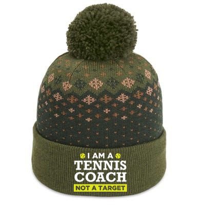 Funny Tennis Coach Gift Not A Target The Baniff Cuffed Pom Beanie