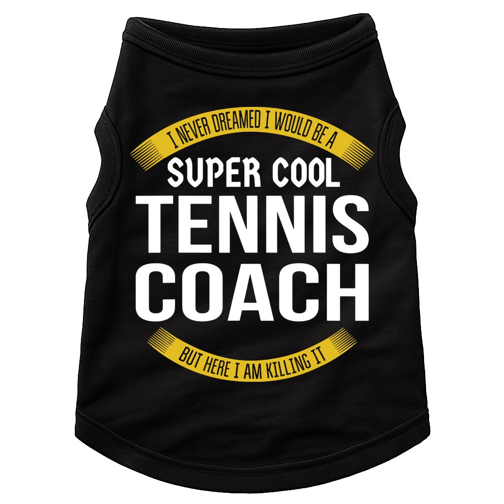 Funny Tennis Coach Gift Appreciation Doggie Tank