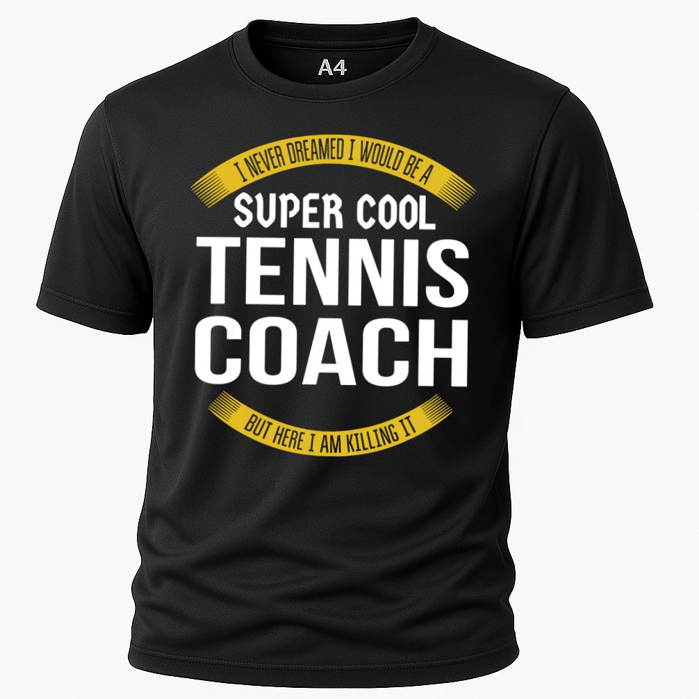 Funny Tennis Coach Gift Appreciation Cooling Performance Crew T-Shirt