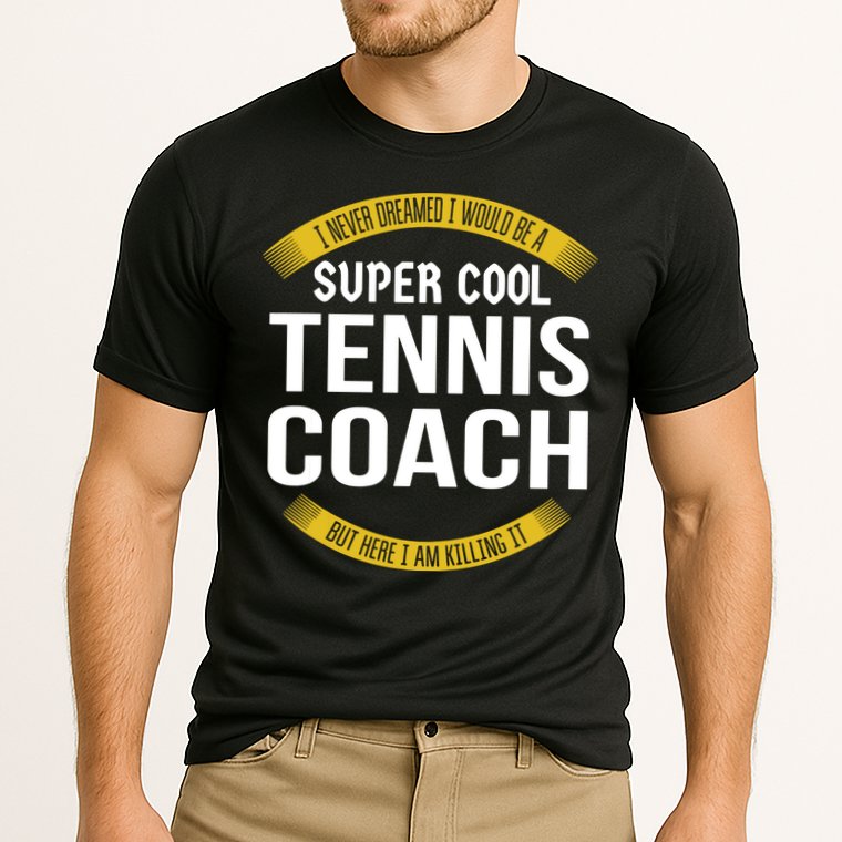Funny Tennis Coach Gift Appreciation Cooling Performance Crew T-Shirt