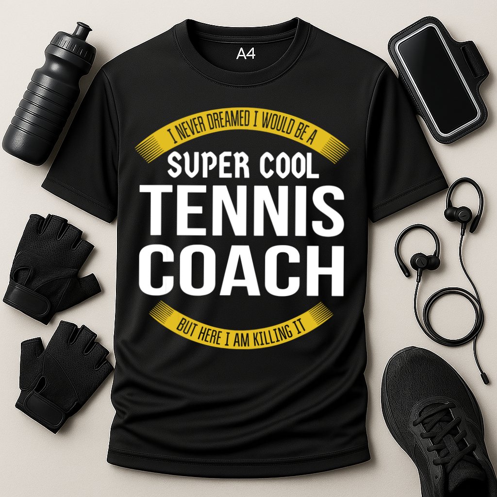 Funny Tennis Coach Gift Appreciation Cooling Performance Crew T-Shirt
