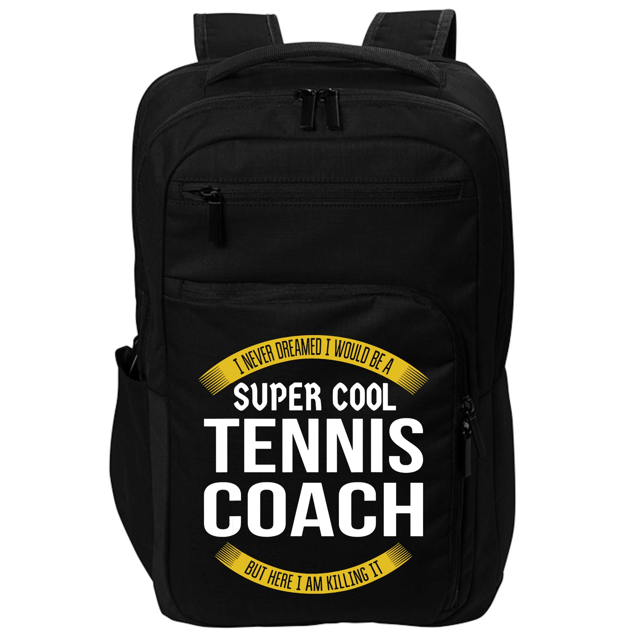 Funny Tennis Coach Gift Appreciation Impact Tech Backpack