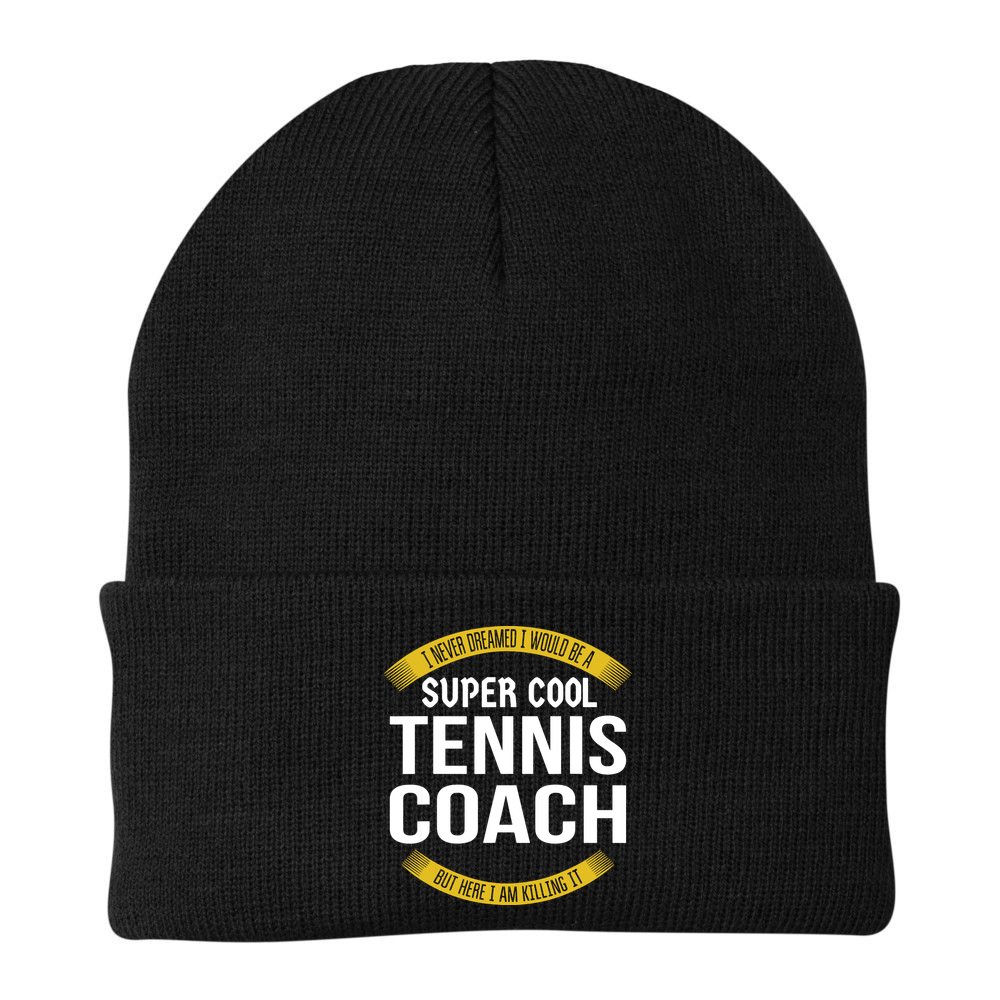 Funny Tennis Coach Gift Appreciation Beanie