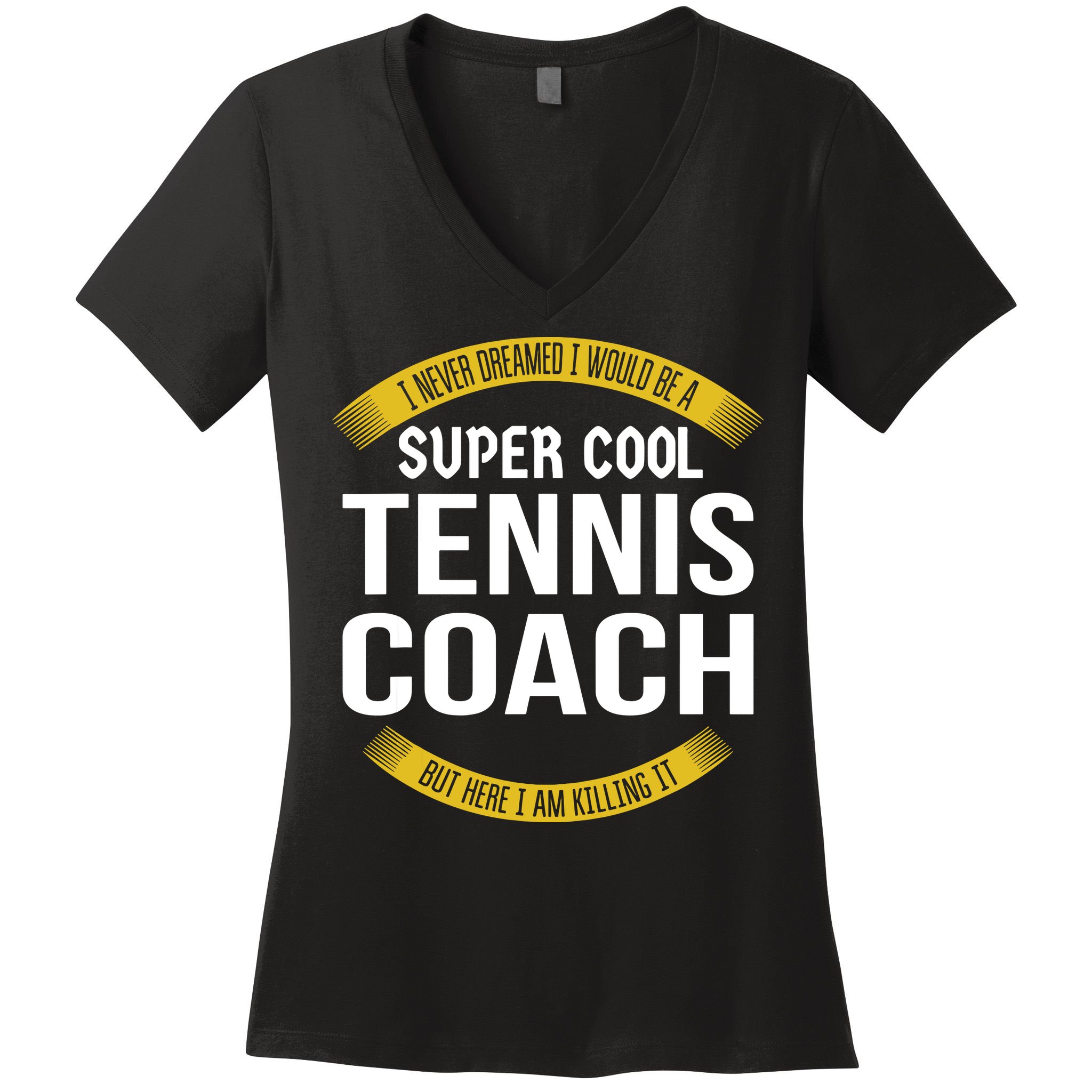 Funny Tennis Coach Gift Appreciation Women's V-Neck T-Shirt