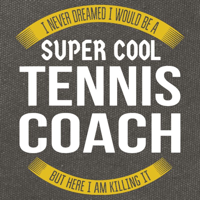 Funny Tennis Coach Gift Appreciation Cotton Canvas Backpack