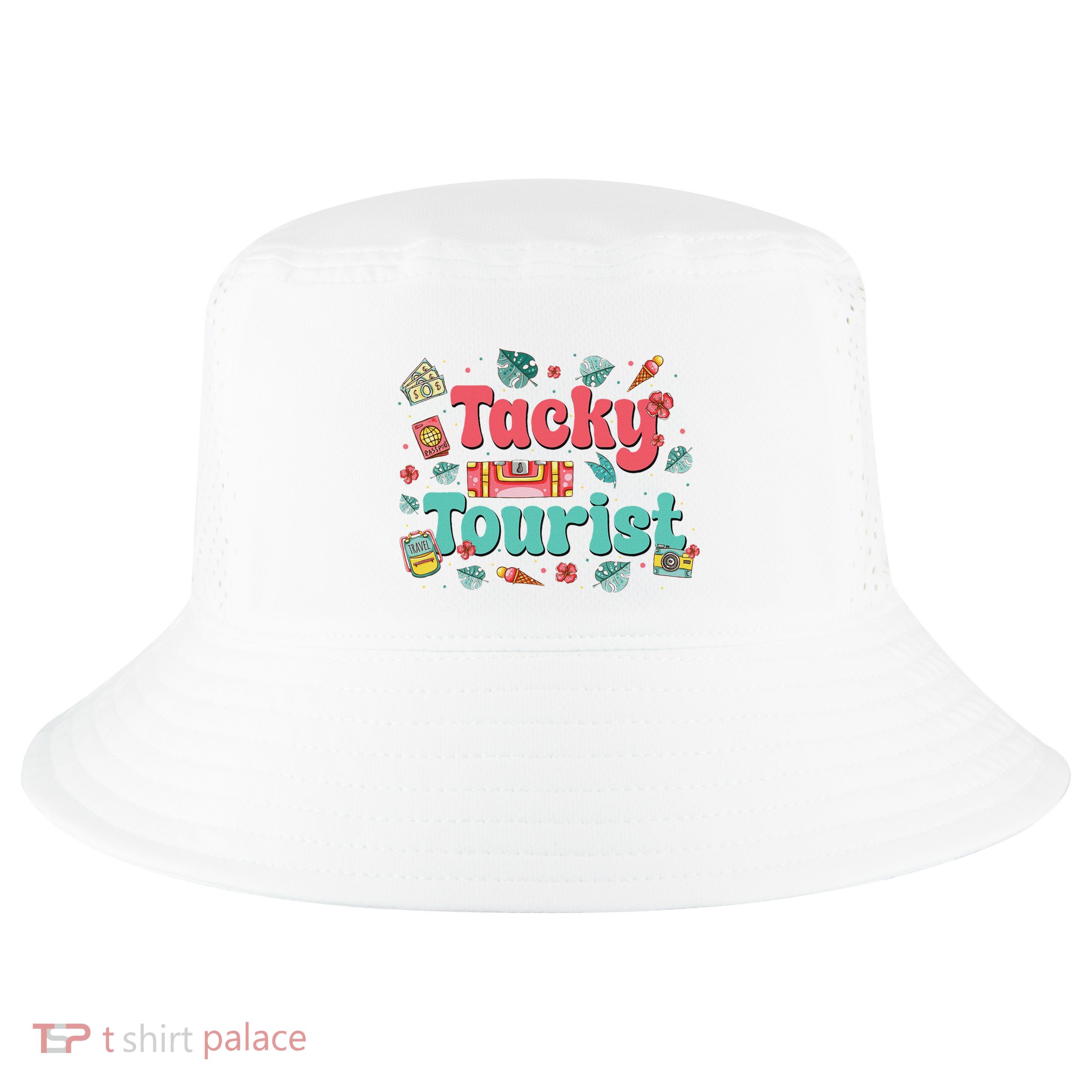 Funny Tourist Costume Tie Dye Tacky Traveler Tacky Tourist Cool Comfort Performance Bucket Hat