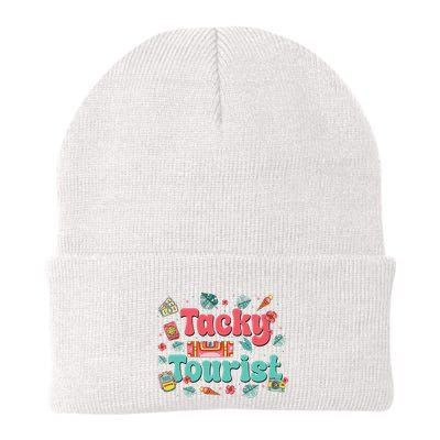 Funny Tourist Costume Tie Dye Tacky Traveler Tacky Tourist Beanie