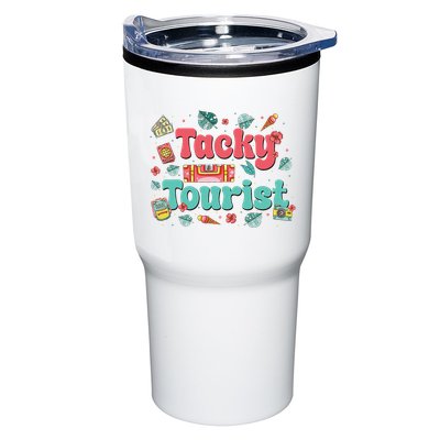 Funny Tourist Costume Tie Dye Tacky Traveler Tacky Tourist Tumbler