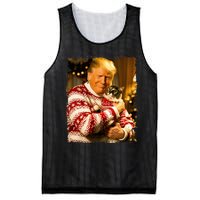 Funny Trump Christmas Sweater For Cat Lovers Xmas Pajamas Mesh Reversible Basketball Jersey Tank