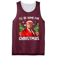 Funny Trump Christmas Santa Hat ILl Be Home For Christmas Mesh Reversible Basketball Jersey Tank