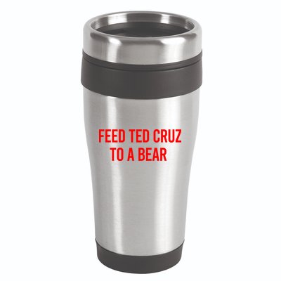 Feed Ted Cruz To A Bear 16oz Travel Tumbler