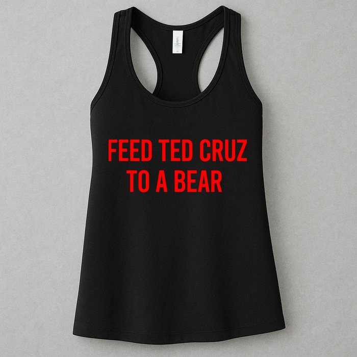 Feed Ted Cruz To A Bear Womens Tank Top