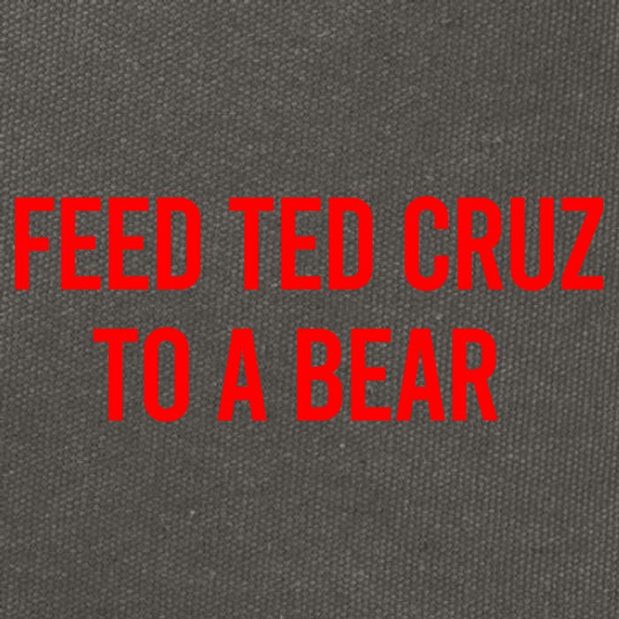Feed Ted Cruz To A Bear Cotton Canvas Backpack