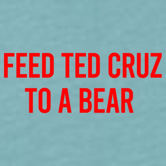 Feed Ted Cruz To A Bear Sueded Cloud Jersey T-Shirt