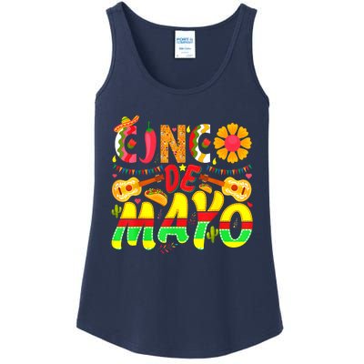 Funny Taco Cinco De Mayo Lets Fiesta Squad 5 De Mayo Mexican Ladies Essential Tank